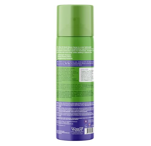 ORS Olive Oil Braidzone Braid Sheen Spray with Lavender, Acai & Biotin for Hair & Scalp Nourishment 10 Ounces (1)