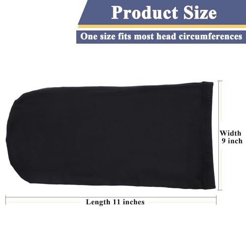 4 Pcs Dreadlock Stocking Caps for Men Spandex Dreadlock Cap Overnight Sleep Cap Elasticity Soft Lightweight Comfortable Sleeping Head Wrap Headwear for Men and Women