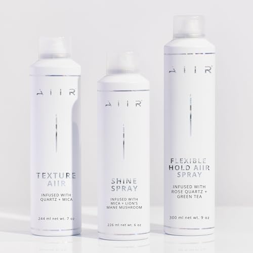 AIIR Flexible Hold Hairspray - Finishing Spray with Light Hold, Soft & Touchable Finish, Enhance Style & Shine, Fight Frizz with Humidity Resistance, Lightweight Hairspray for Fine Thin Hair, 9 oz