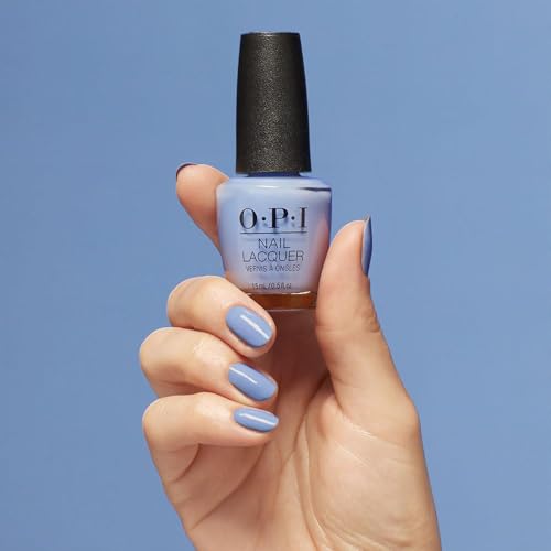 OPI Nail Lacquer Nail Polish | Opaque Light Blue Crème Chip Resistant Nail Polish | Vegan, Fast Drying, Streak Free