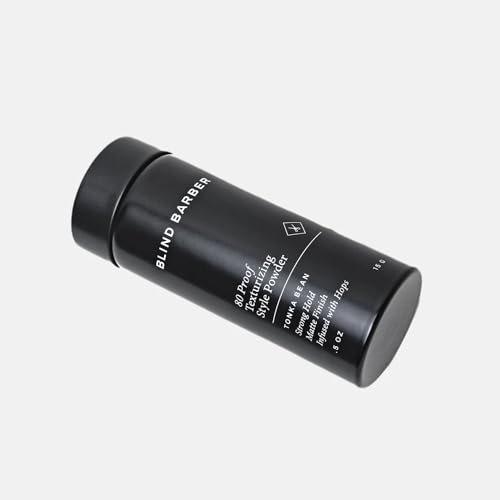 Blind Barber 80 Proof Texture Powder - Hair Styling Powder for Men - Build Weightless Volume - Medium-to-Strong Hold + Matte Look - Easy to Use - For All Hair Types (.5 Ounce)