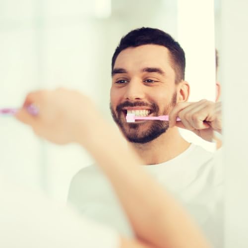 2 PCS Chemotherapy Must Have Toothbrush for Sensitive Mouths Chemo Care Package for Women Comfort Items Chemo Patients Spinning Toothbrush Oral Supplies(Pink)