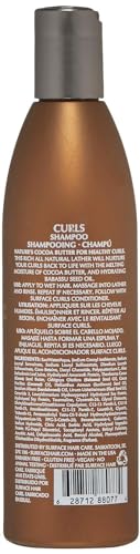 Surface Hair - Curls Moisturizing Shampoo – Defines, Adds Shine, and Provides Frizz Free Style Longevity