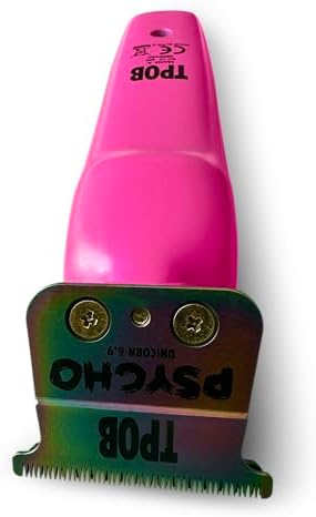 TPOB X Candy Digital Brushless 7200rpm Professional Hair Trimmer Hair Clippers for Men, Psycho Zero Gapped T-Blade Cordless Rechargeable Edgers Clippers (X Trimmer Pink)