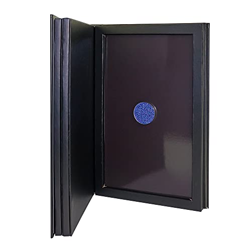 Strong 4 layers Empty magnetic palette book palette+1pcs Makeup Depotting Spatula+50pcs Round Metal Stickers+50pcs Square Metal Stickers