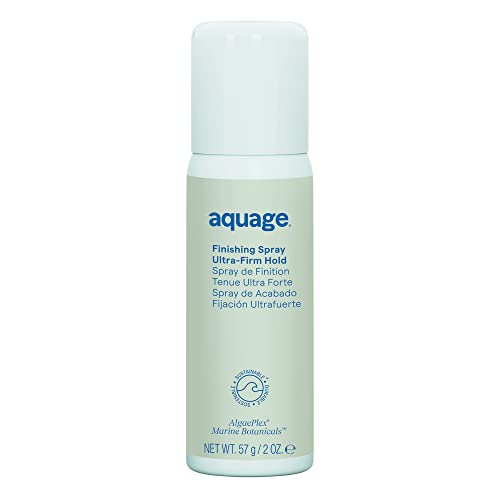 AQUAGE Finishing Spray, Travel Size, Delivers Humidity Resistance and Lasting Firm Hold Style Retention with Max Shine, LVOC, 2 oz