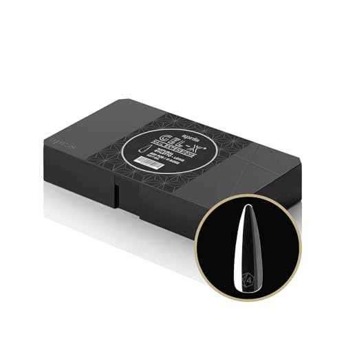 Aprés Gel-X® Natural Stiletto Long Tip Box | 500pc Gel-X Tips, 11 Sizes 00-9, Premium Quality