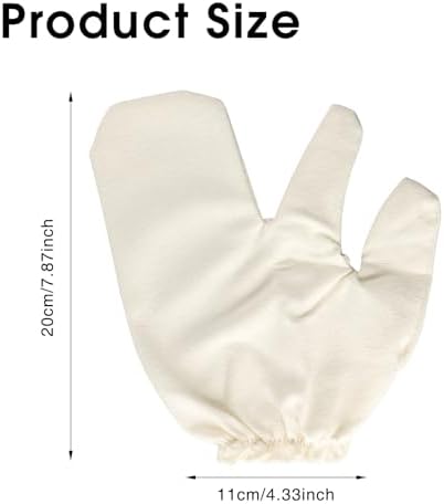2 Pcs Raw Silk Massage Gloves, Exfoliating Bath Scrubbing Massage Shower Gloves for Women