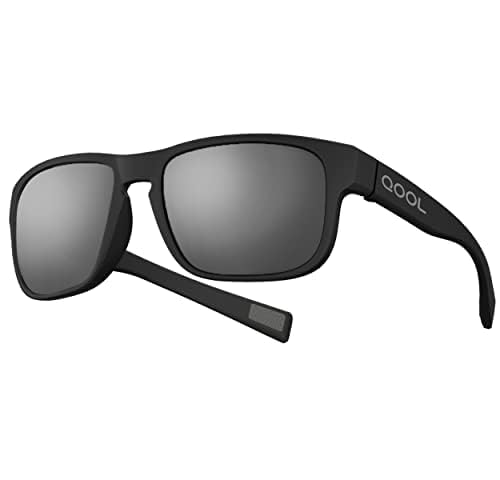 QOOL TIMES Living out your F1A Square Polarized Red Sunglasses Men Women Fishing Running Driving
