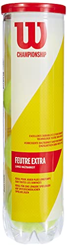 WILSON Championship Tennis Balls - Extra Duty, Single Can (4 Balls)
