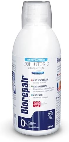 Biorepair: " Collutorio " Mouthwash with Antibacterical - 500ml/16.9 fl.oz [ Italian Import ]