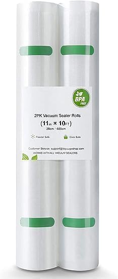 Vacuum Sealer Machine, 95Kpa Food Vacuum Sealer with Double Heat Seal,Built-in Bag Storage & Cutter, Progress Display,Removable Drip Tray,Vacuum Sealing for Food Storage,1 Bag Rolls & 10 Vacuum Bags