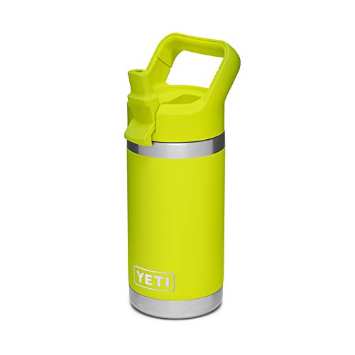 YETI Rambler Jr. 12 oz Kids Bottle, with Straw Cap, Chartreuse