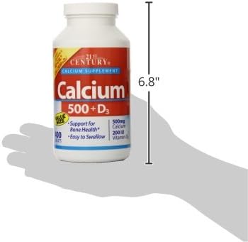 21st Century Calcium 500 mg Plus D3 Tablets, 400 Count