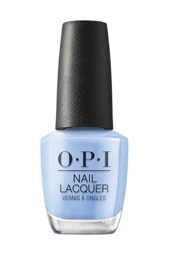 OPI Nail Lacquer Nail Polish | Opaque Light Blue Crème Chip Resistant Nail Polish | Vegan, Fast Drying, Streak Free