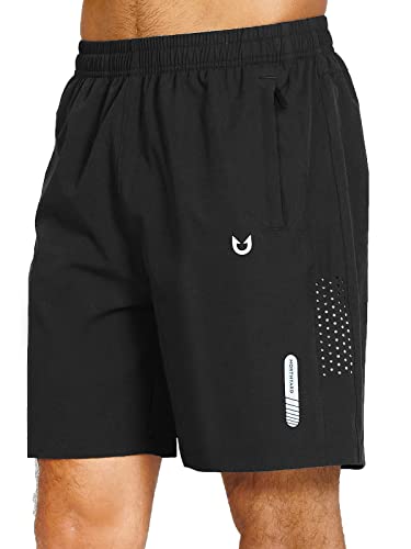 NORTHYARD Men's Athletic Running Shorts Quick Dry Workout Shorts 7"/ 5"/ 9" Lightweight Sports Gym Basketball Shorts Hiking Exercise LIGHTGREEN XL