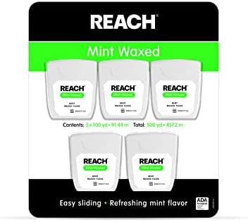 Reach Mint Waxed Dental Floss, 5 Count
