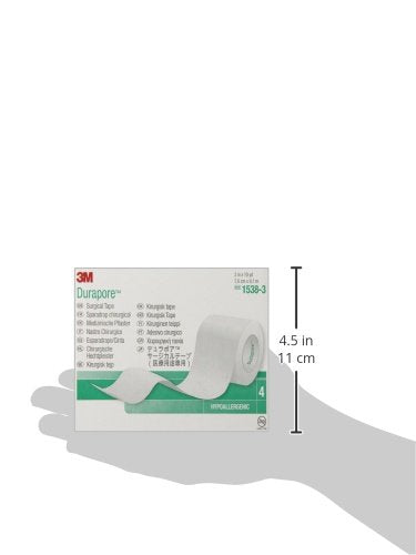3M™ Durapore™ Surgical Tape 1538-3, 3 inch x 10 yard (7,5cm x 9,1m), 4 Rolls/Box