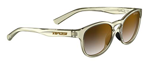 Tifosi Svago Sunglasses (Crystal Champagne, Brown Gradient)