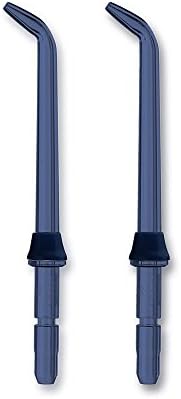 Waterpik Genuine Precision Low-Flow Tips Replacement for the WP-360 Cordless Handheld Water Flosser (Formerly Classic Jet) Refill Heads Nozzles JT-360E, 2 Count, Blue