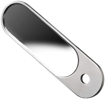 Orbitkey Nail File & Mirror for Key Organizer or Key Ring, Add On | 2-in-1 Compact Beauty Tool Nail File & Mirror | Made with Stainless Steel, Slim and Durable