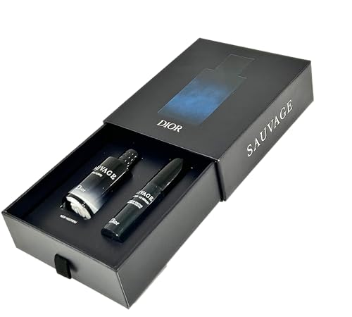 Dior SAUVAGE EAU FORTE Parfum MEN MINI Sample Perfume and Serum Gift set