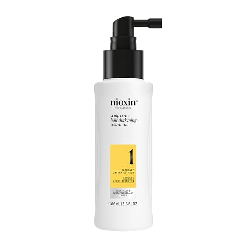 Nioxin System 1 Scalp Care + Hair Thickening Leave-In Treatment | For Natural Hair with Light Thinning | Strengthen Against Damage & Breakage with Niacinamide & Biotin