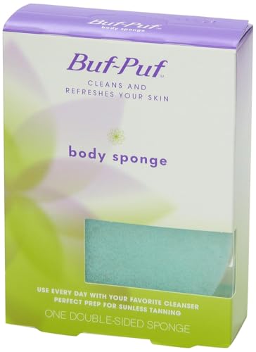 Buf-Puf Body Sponge, Bath Sponge, Dermatologist Developed, Cleanses Skin of Dirt, and Excess Oil, Reusable, Exfoliating, 5 Count