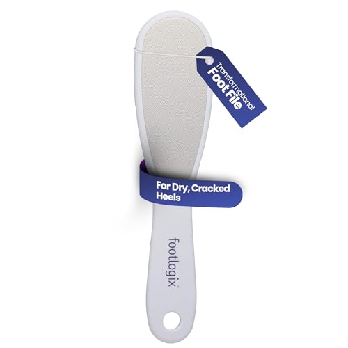 Foot Care Callus Softener - Footlogix Callus Softener Spray & Double Sided Foot File Set for Dry, Rough, Cracked Heel - Feet Exfoliator & Scrubber for Convenient Pedicure at Home