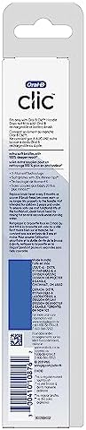 Oral-B Clic Toothbrush Sensitive Clean Replacement Brush Heads, White, 2 Count (Pack of 3)