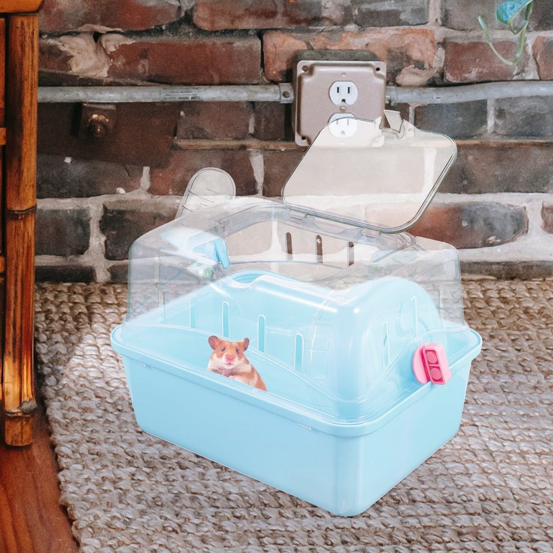 Guangmc Hamster Carrier Cage Travel Pet Critter Guinea Box Rat Habitat Plastic Case