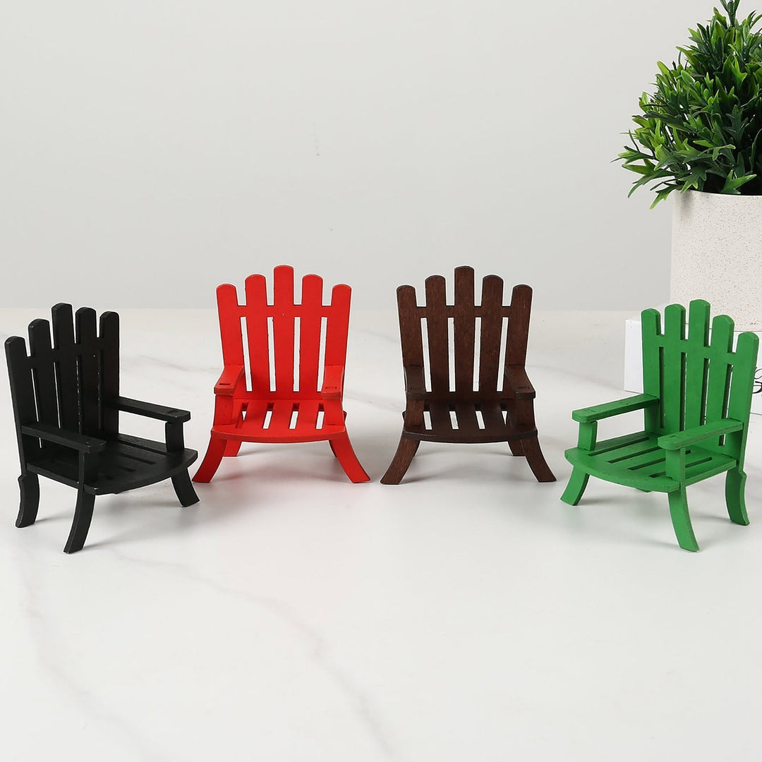 Durable Red Kids' Outdoor Adirondack Chair Weather-Resistant, Eco-Friendly Material, Perfect for Patio or Garden, Invincible Home Decor, Holiday Gifts Ornaments