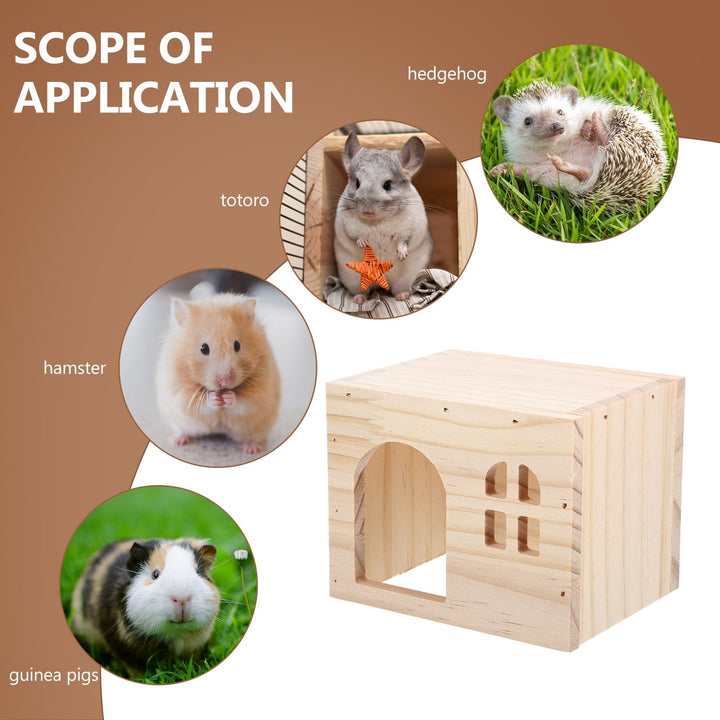 Hamster Hideout House Bunny Toy Rat House Pet Hamster Hiding Spot Mouse Hideouts Chinchilla Toys Rat Hideout