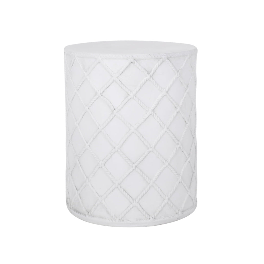 DIANJIE Outdoor White Cylindrical  Casual Chic Coffee Table