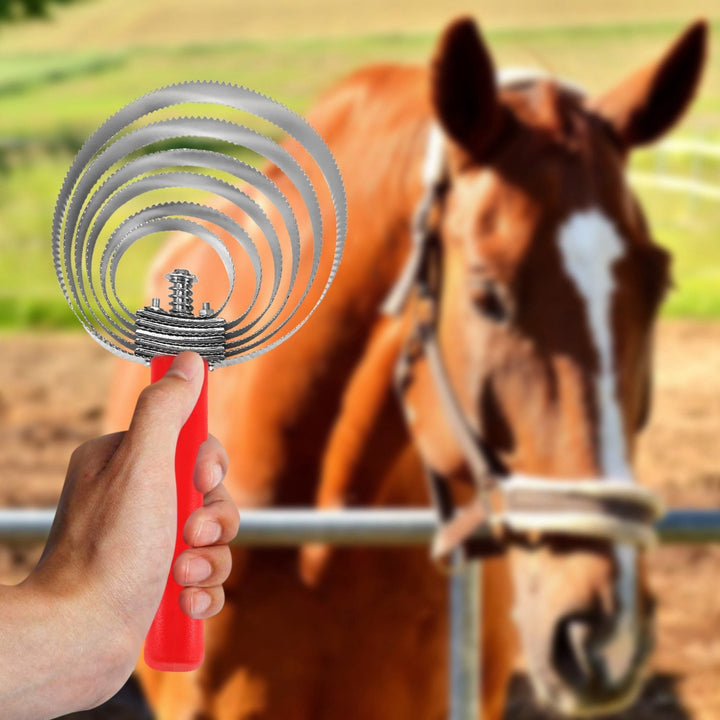 Cow Scratching Hair Artifact Cattle and Sheep Horse Livestock Itching Brush Hair Shedding Comb Horse Stainless Steel