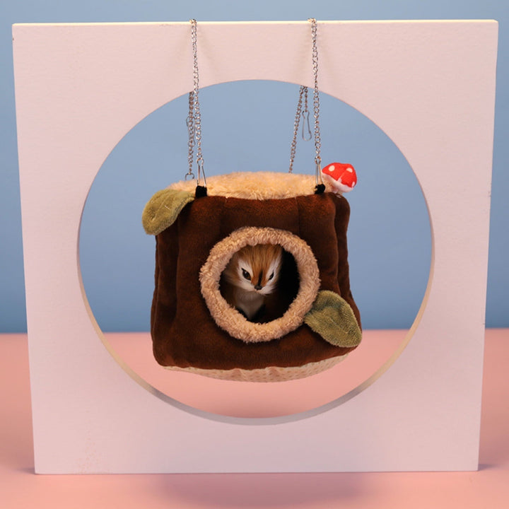 CIYISON Bird Warm Nest Hanging Hammock House Winter Tent Plush Hideaway Sleeping Bed for Hedgehog Bunny Easy to Hang for Cage