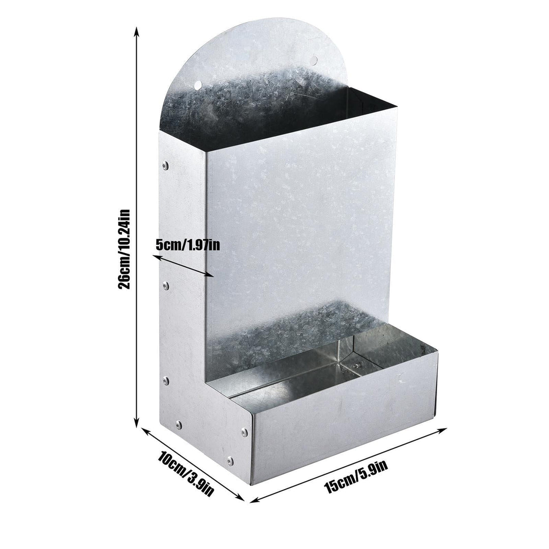 balikha Chicken Feeder Food Container Versatile Supplies Easy Installation Coop Dispenser Grit Feeder for Farm Animals Chook Hen Duck