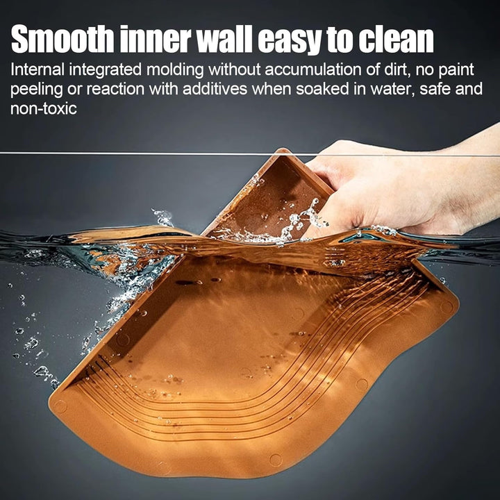 Aodebiao Large Reptile Bathing Pool, Tortoise Food Water Bowls , Reptile Feeding Dish Water Bowl Bathing Pool Aquarium Ornament for Gecko, Snake, Turtle, Bearded Dragon, Lizard Bath