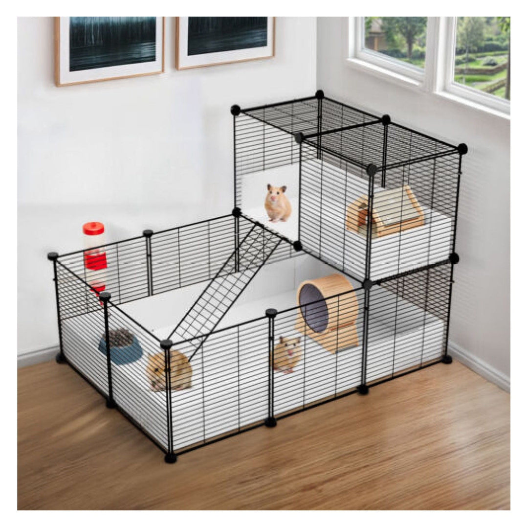JTAOT Cage 41"x28"x28" Guinea Pig Playpen Hamster House Rabbit Waterproof Metal