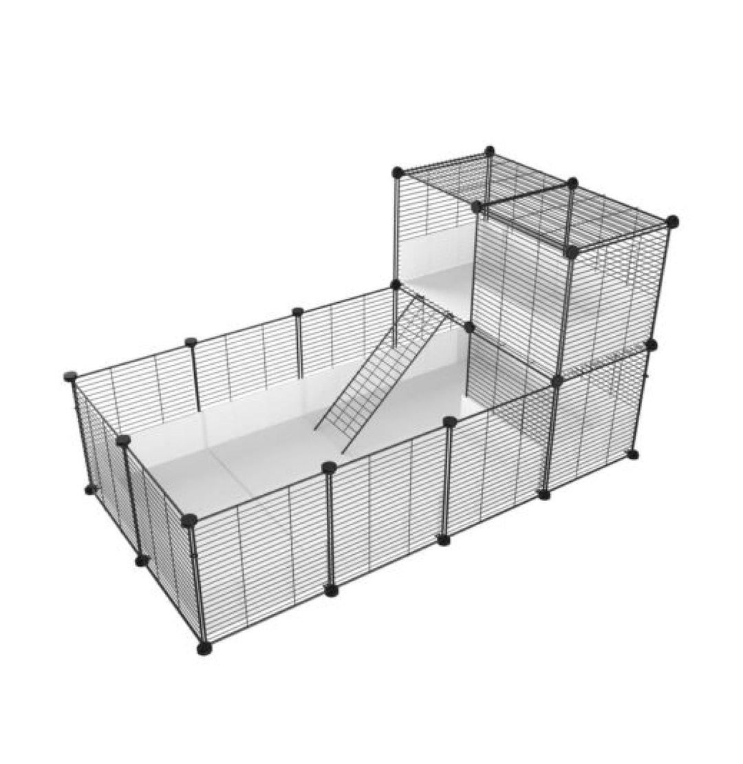 JTAOT DIY Guinea Cage Hamster Playpen Rabbit Enclosure Waterproof Metal 55,5" x 28"