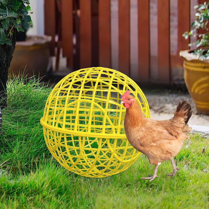 Simple Movable Chicken Ball Cage Rolling Orb Mobile Poultry Enclosure Round for Chicks Rabbits Birds Outdoor Backyard Farms- Prevents Dog Bites Horse Trampling C