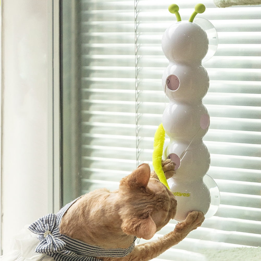 HUISZJ Interactive Cat Feather Toy,  Charging Smart Motion Cat Toy,  Suitable for Indoor Pet Stable Play