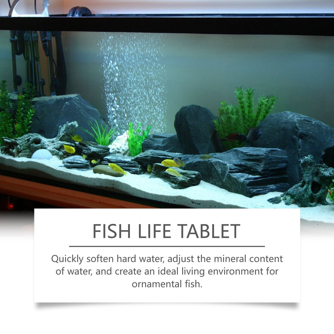 Yegbong Ornamental Fish Aquarium Salt Slices Fish Tank Salt Ornamental Fish Special Fish Salt for Fish Farming Salt Slices Mineral Salt