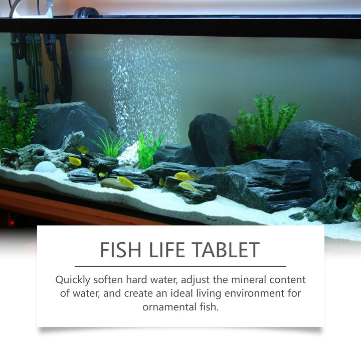 Yegbong Ornamental Fish Aquarium Salt Slices Fish Tank Salt Ornamental Fish Special Fish Salt for Fish Farming Salt Slices Mineral Salt