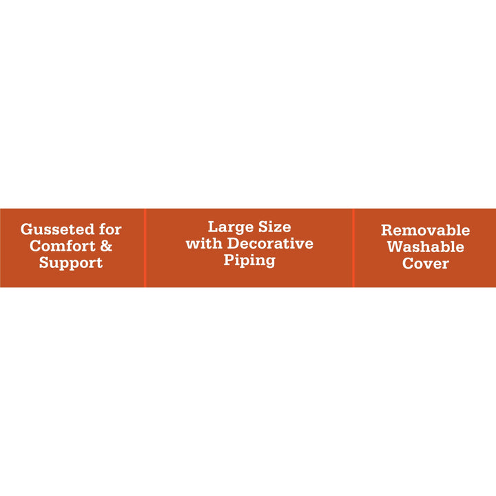 Vibrant Life Bed for Dogs, Gusseted Mat, Removable & Washable Cover, Tan Plaid, 42" x 32"