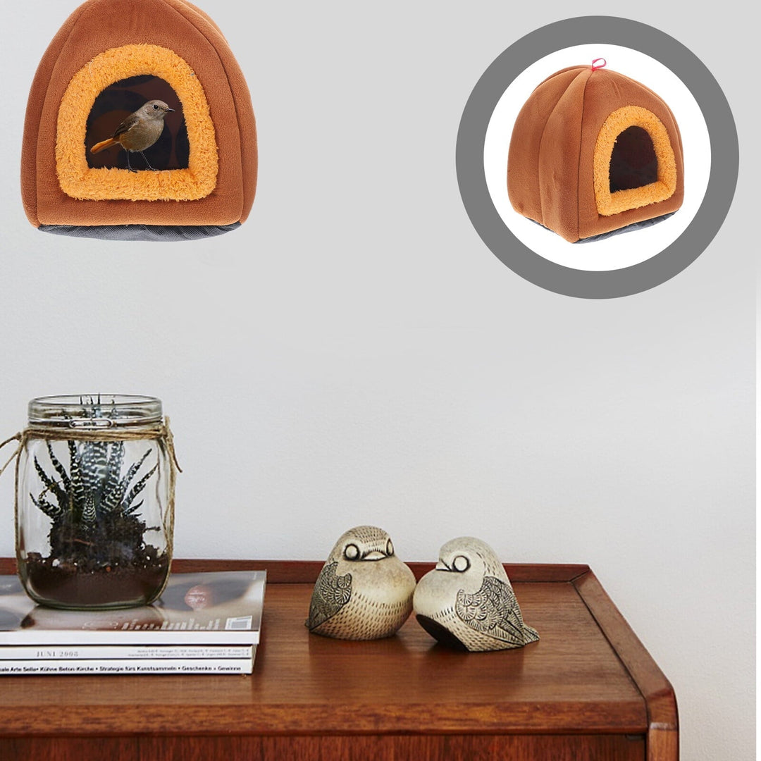 Hekezhi Warm Sleep Rabbits Beds Winter House Pet Resting Sleep Beds for Small Pet