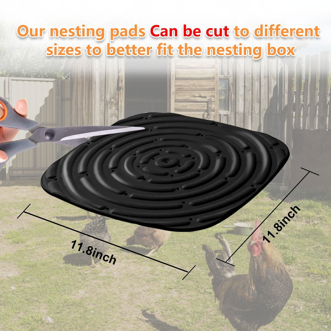 Chicken Nesting Box Pads for Laying Eggs 8-Pack Washable Nest Box Liners Reusable Chicken Coop Nesting Mats Soft Sponge Hen Laying Pads Chicken Coop Accessories