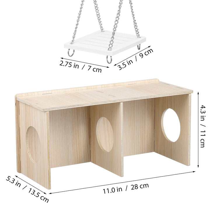 ORDDIART Hamster Hideaway Habitat with Large for Sugar Gliders 1 Set