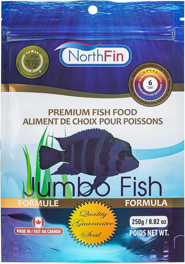 Fish Food Jumbo Formula Slow Sinking Pellets (4mm 500g)
