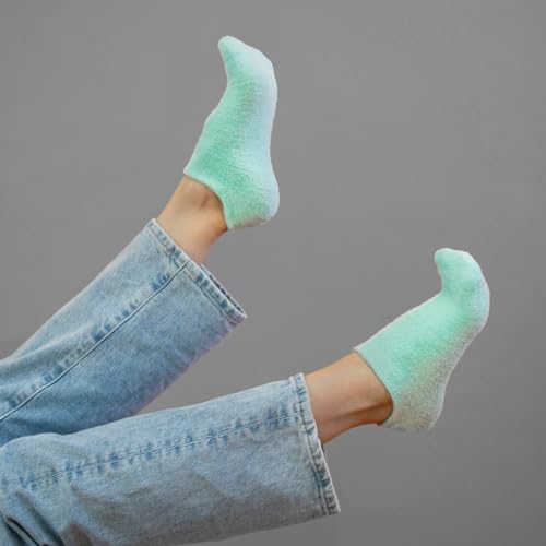 Barefoot Scientist Sleep On It Overnight Moisturizing Gel Socks, Nourish Your Feet (Teal)